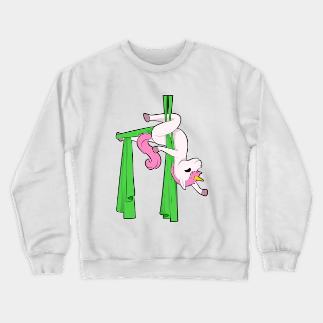 Aerial Silk Unicorn Crewneck Sweatshirt by Modern Medieval Design